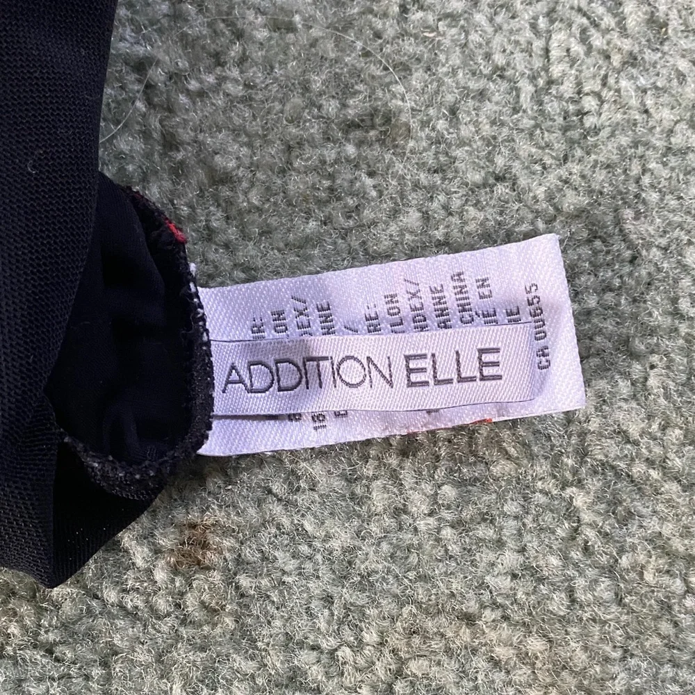 Addition Elle Red and Black One-Piece Swimsuit - Picture 4 of 5